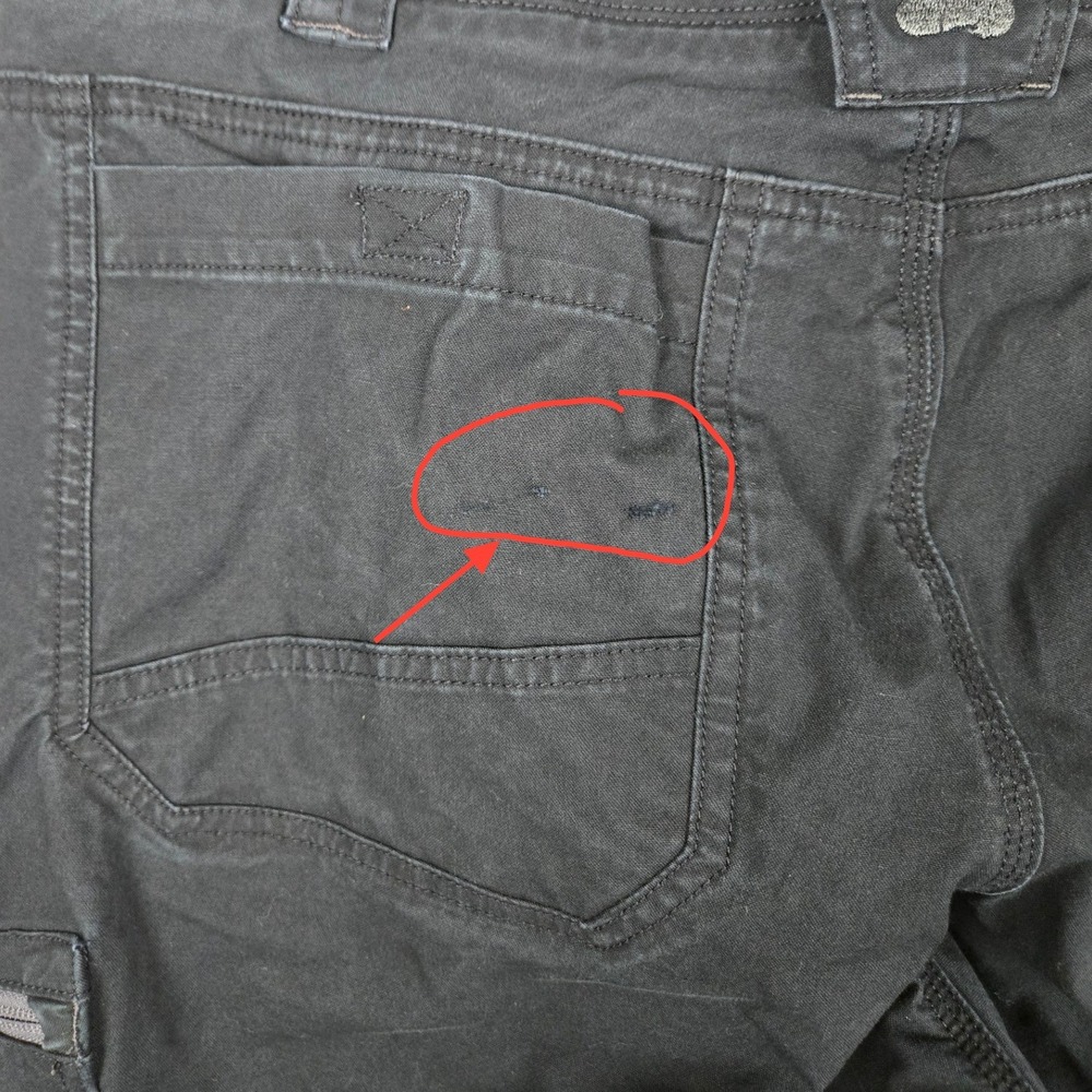 Alaskan Hardgear Duluth Trading Co Mens 38x32 Black Cordura Tactical Cargo Pants - Picture 8 of 16